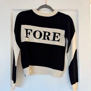 FORE Black and White Women's Sweater